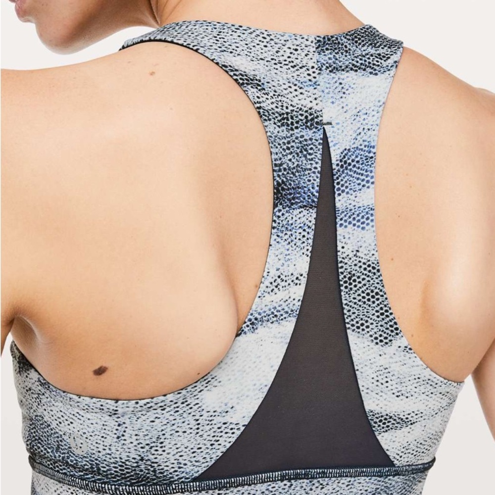 Lululemon Blue Patterned Racerback Tank
